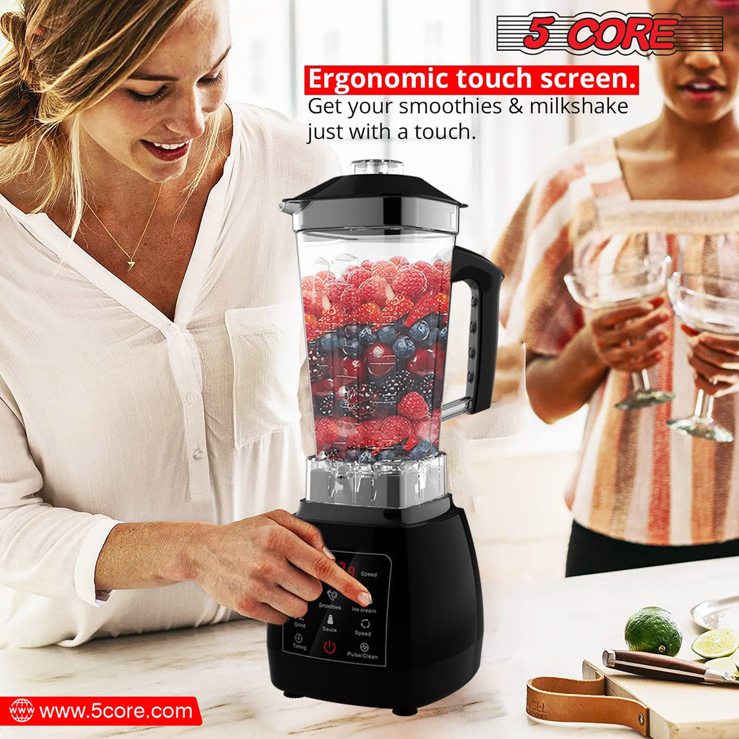 Personal Blender for Shakes and Smoothies/ Portable Blender with 68 Oz Capacity with Travel Cup and Lid/ Heavy-Duty Portable Blender & Food Processor Ideal for Juices, Baby Food- JB 2000 D