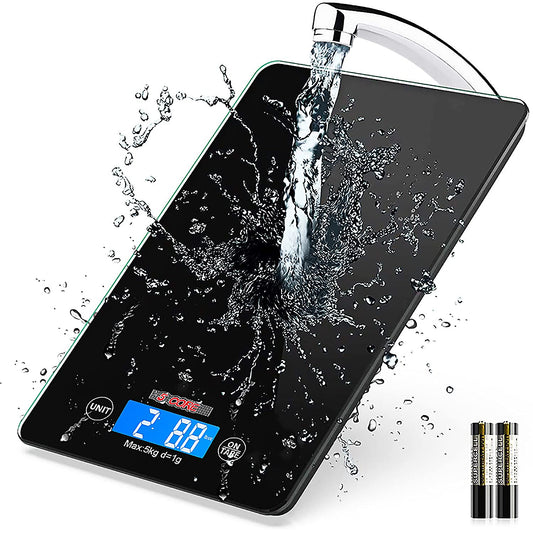 Food Kitchen Scale with LCD Display/ Durable Digital Scale with KG, LB, GM & OZ Unit Conversion/ Ideal for Weight Loss, Baking, Cooking, Keto, and Meal Prep/ Battery Included- K 43