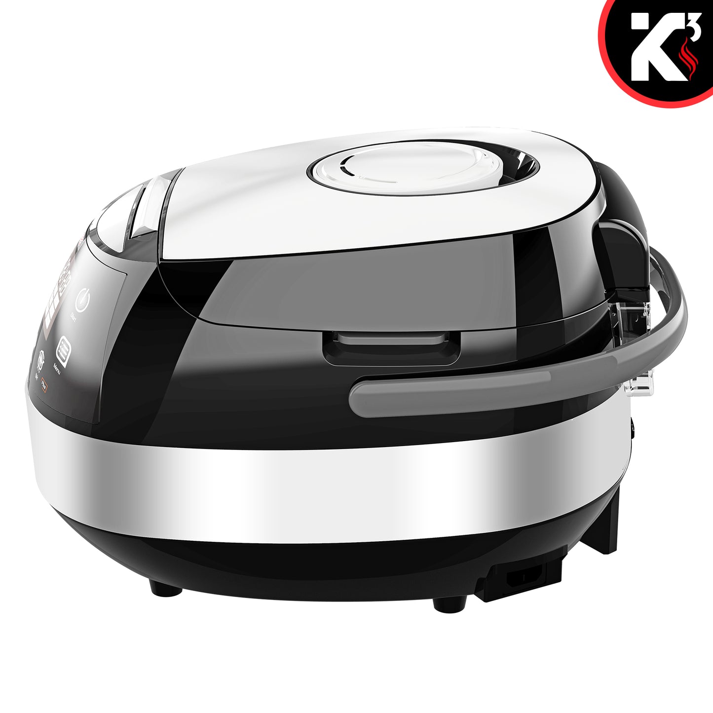 Kcubeinc 5.3Qt Asian Rice Cooker Digital Programmable 15-in-1 Ergonomic Large Touch Screen Electric Multi Cooker Slow Cooker Steamer Pot Warmer 11 Cups 24 Hour Delay Timer Auto Keep Warm Feature RC 0501