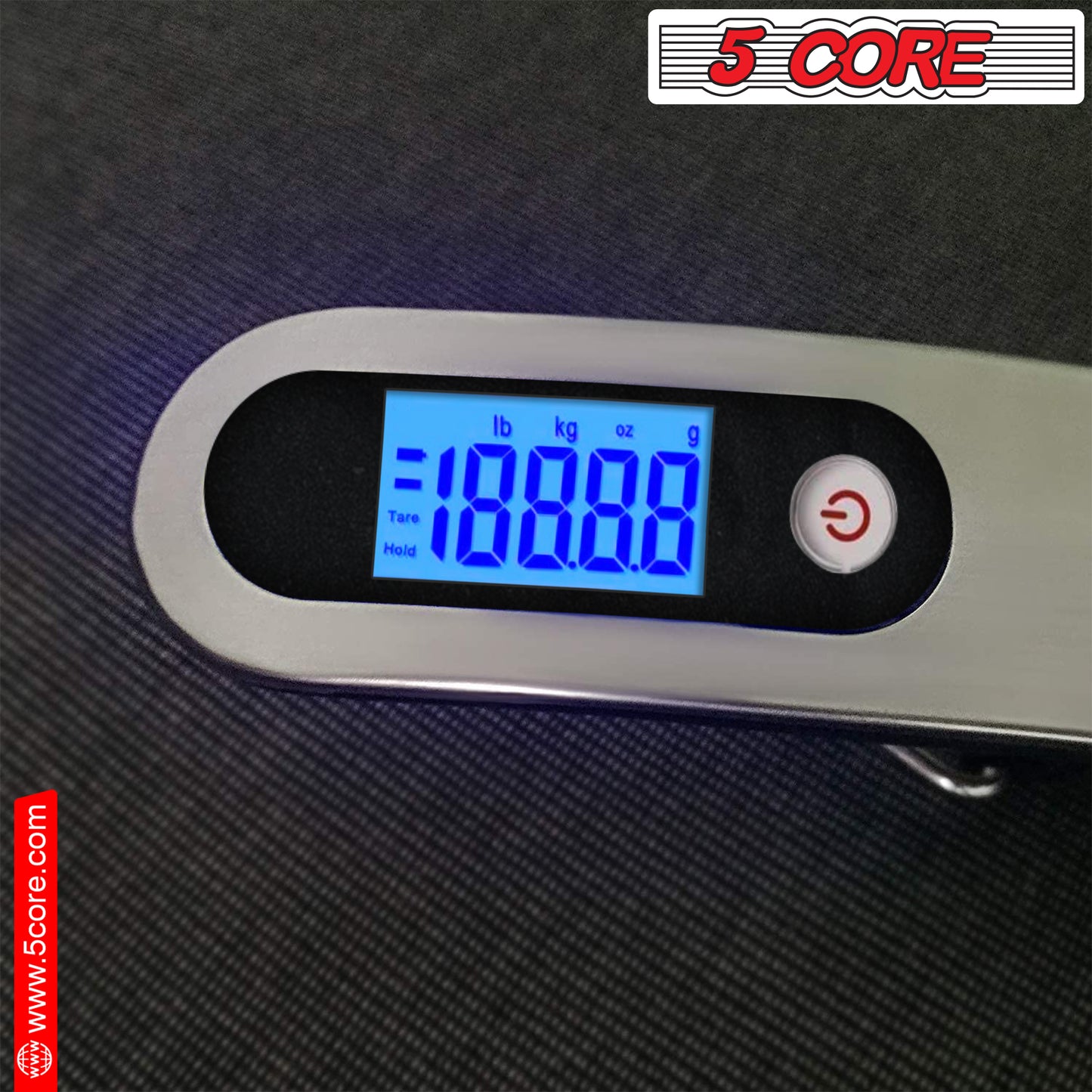 Kcubeinc 110 Pounds Digital Hanging Luggage Scale with Backlit/ Scale for Travel, Rubber Paint Handle and Battery Included- LS-005