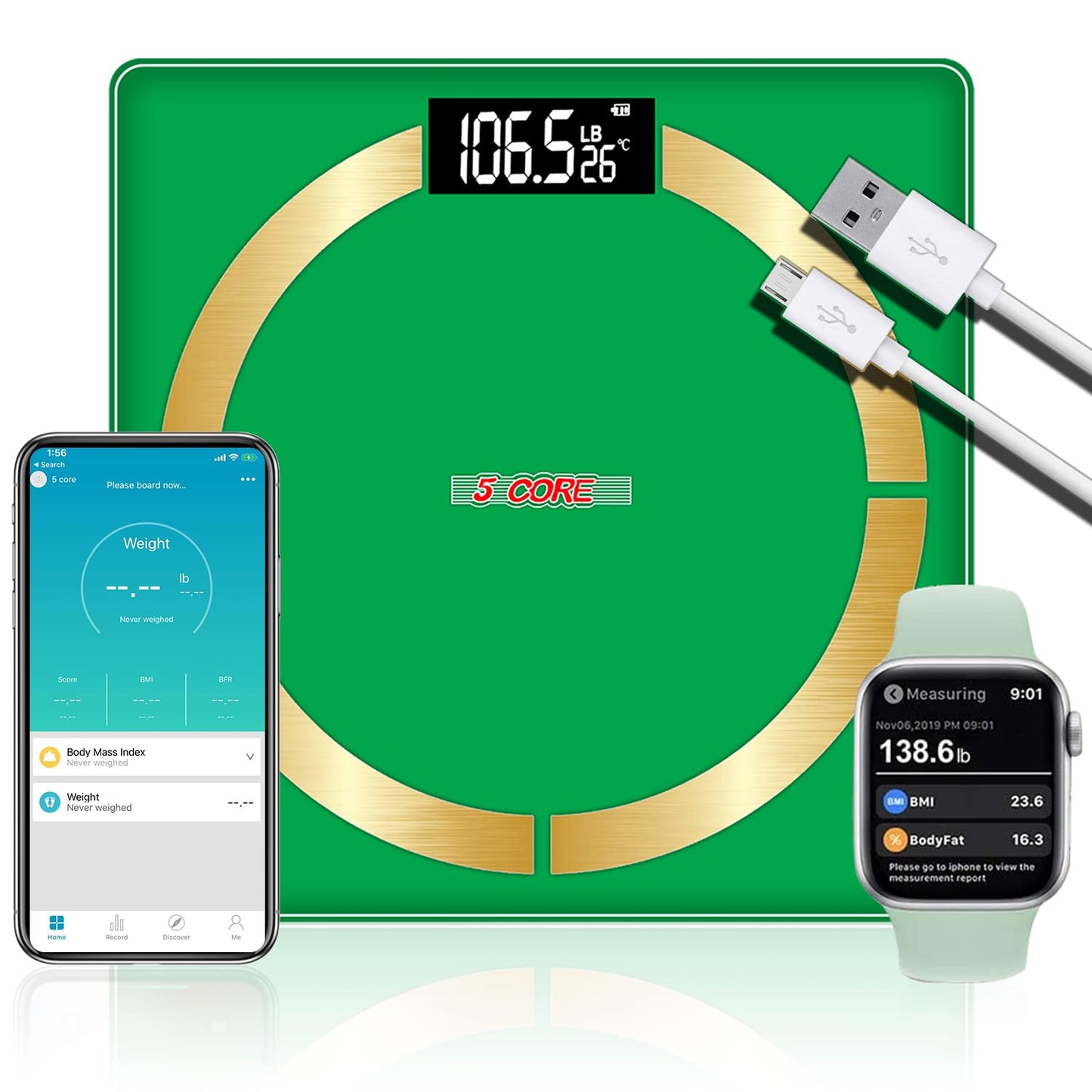 Rechargeable Bathroom Scale