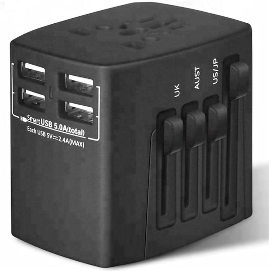 Multi Plug Outlet Extender Power Travel Adapter Wall Plug 3/4 USB Cube Charger UTA B