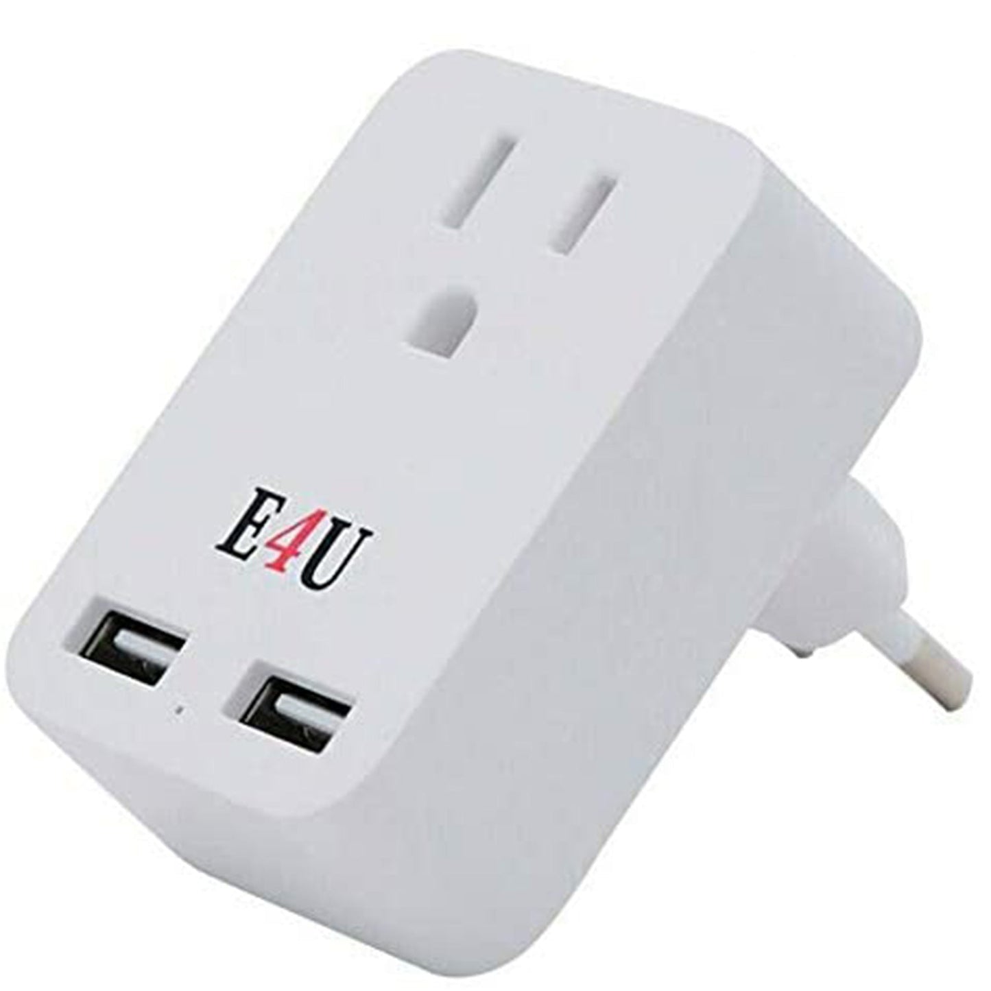 In Wall 2 USB 1 Outlet Type C Adapter 2.4A USB Fast Charger ETL Approved 2U1O-C-1