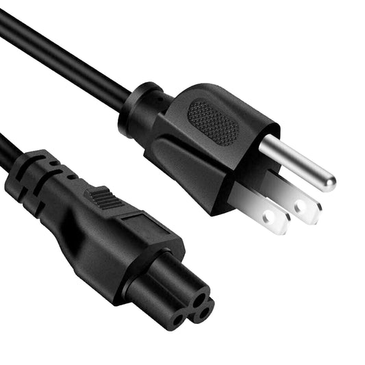 Extra Long 6ft 3 Prong Non-Polarized AC Wall Power Cable Cord for HP Dell Samsung Sony Asus Acer Toshiba Laptop Charger LED LCD Monitor Replacement Power Cord PL 1001