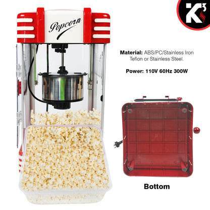 Kcubeinc Popcorn Popper Air Popper Machine Popcorn Maker Hot Air Pop Corn Machine POP 850