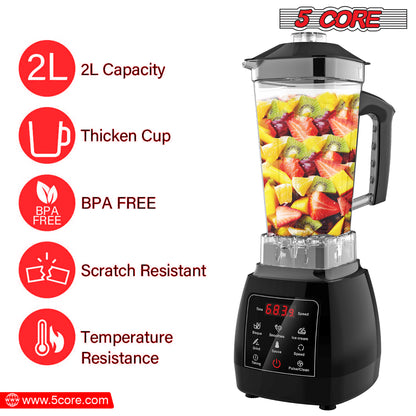 Personal Blender for Shakes and Smoothies/ Portable Blender with 68 Oz Capacity with Travel Cup and Lid/ Heavy-Duty Portable Blender & Food Processor Ideal for Juices, Baby Food- JB 2000 D