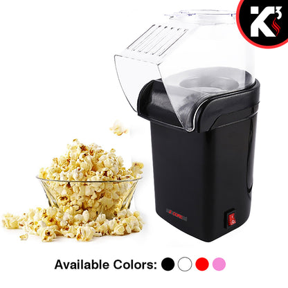 Kcubeinc Popcorn Machine Hot Air Electric Popper Kernel Corn Maker Bpa Free No Oil POP B