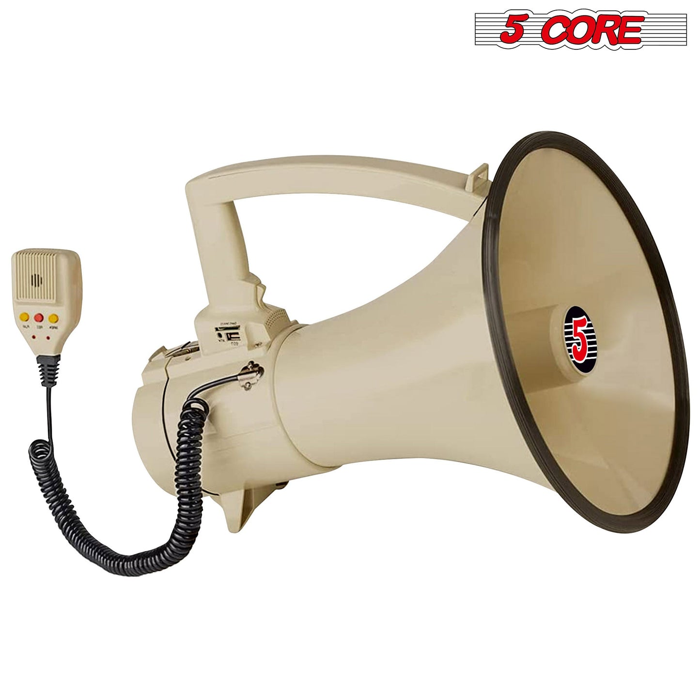 Professional Megaphone | 70W PMPO Bull Horn for Clear Sound with Ergonomic Grip| Multi-Function with Talk, Siren, Record| USB, SD, AUX Input| Handheld Mic Indoor & Outdoor Use- 3501 USB