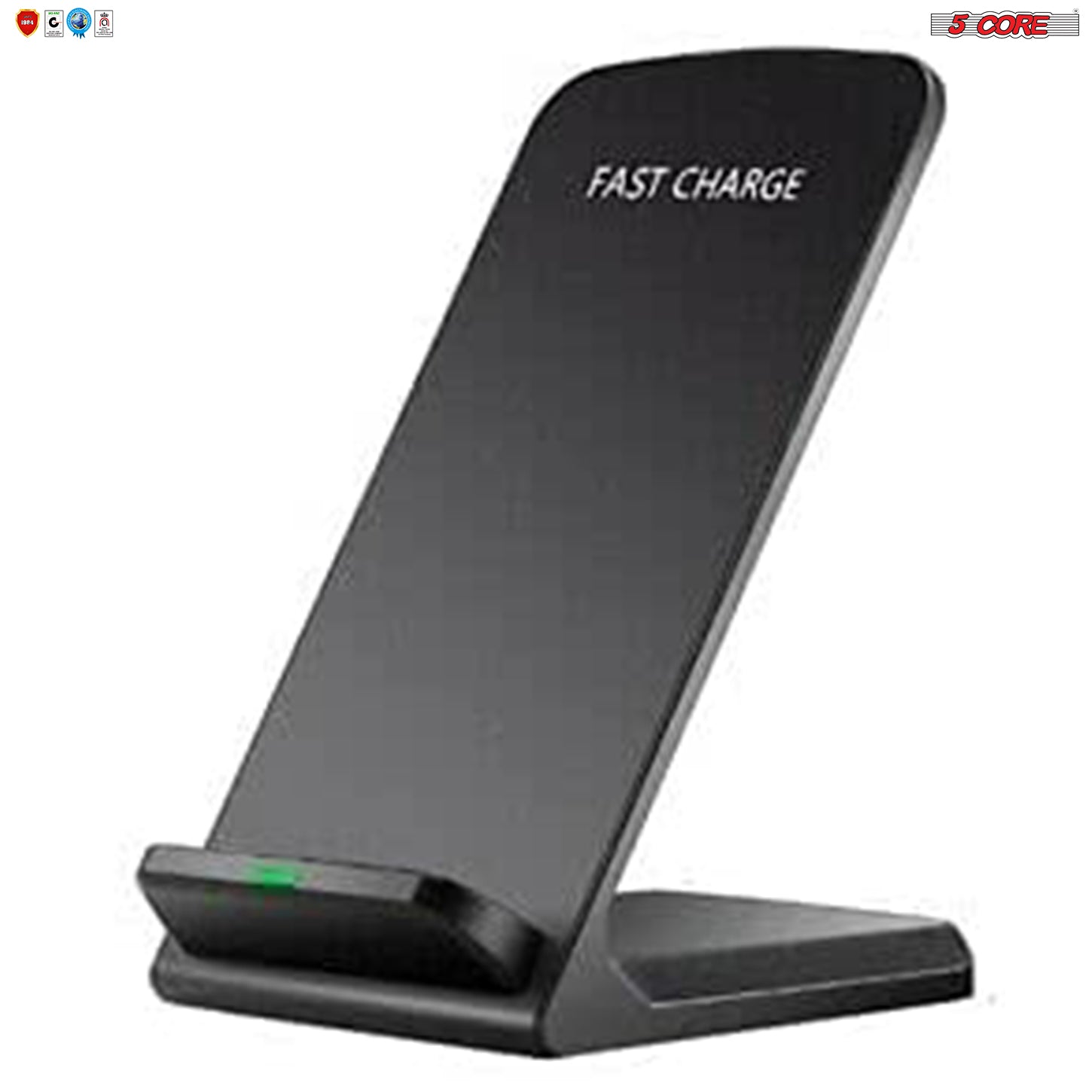 Kcubeinc Wireless Charger Charging Pad Fast Phone Charging Stand Dock 10W Black